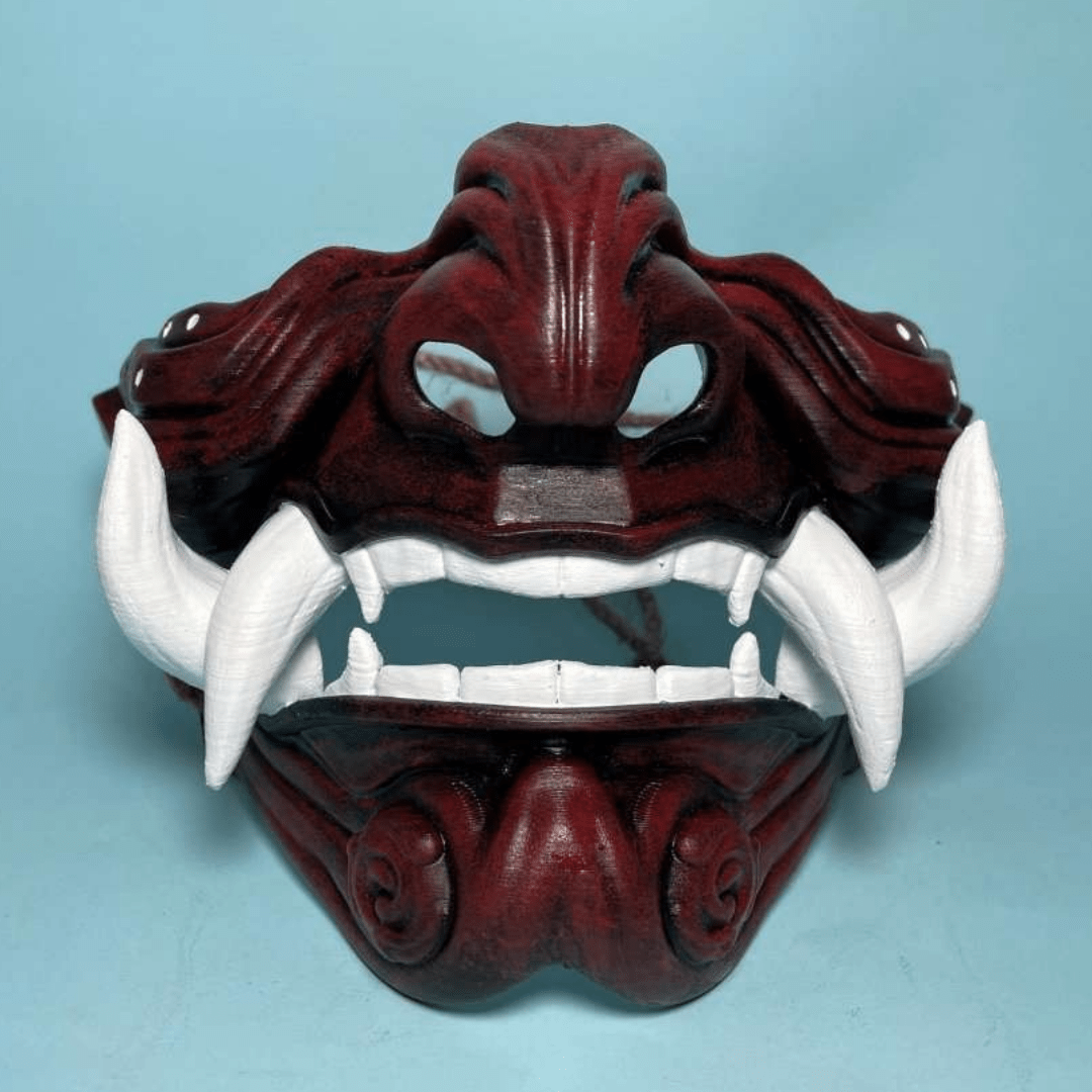 Samurai Oni Mask Red  Space Armory   