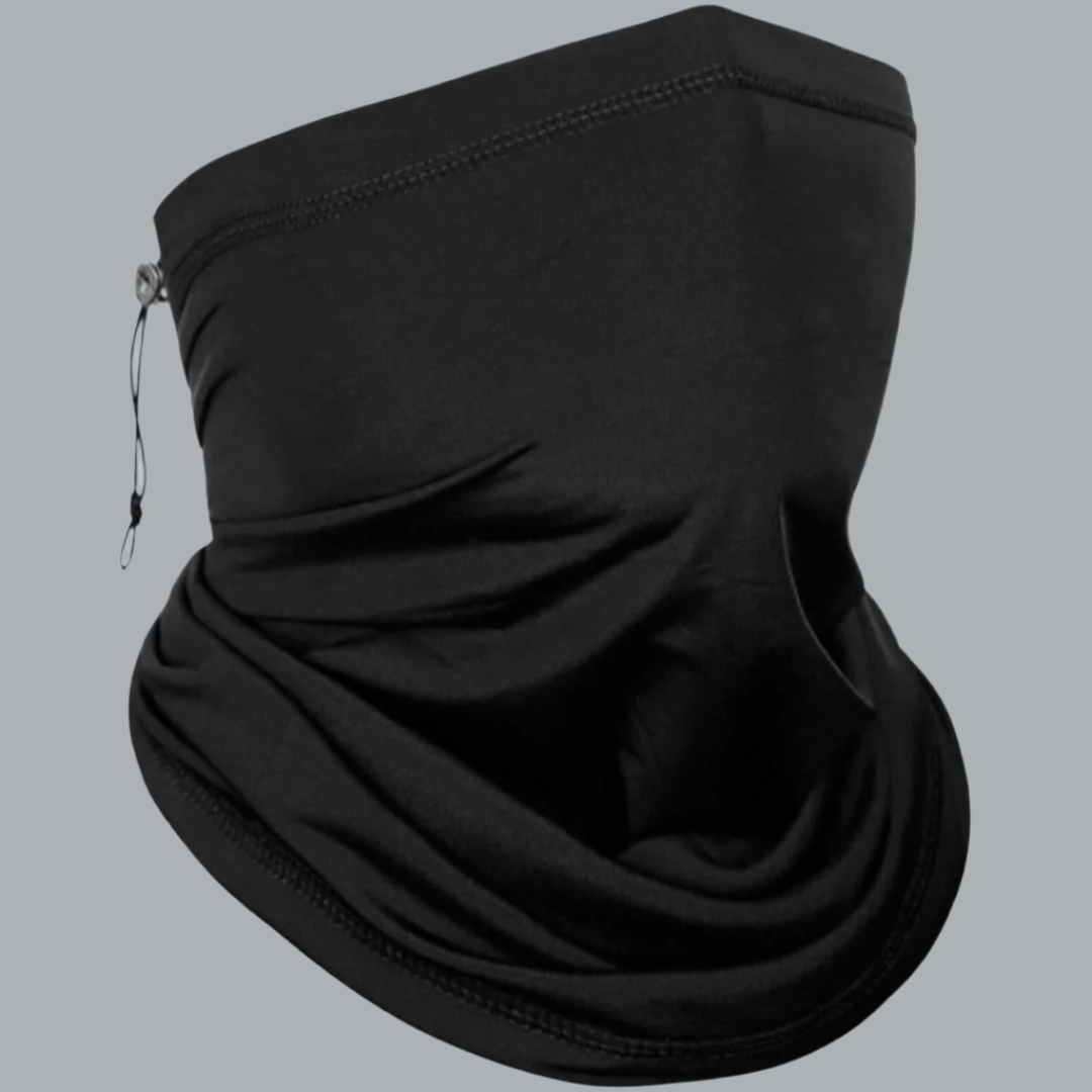 Space Armory Black Neck Gaiter With Cord Masks