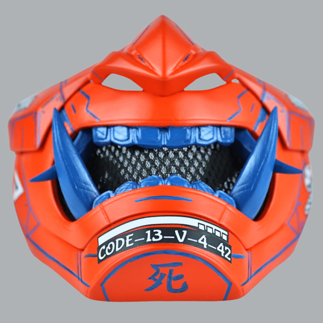 Space Armory Cyberpunk Oni Mask Orange Masks