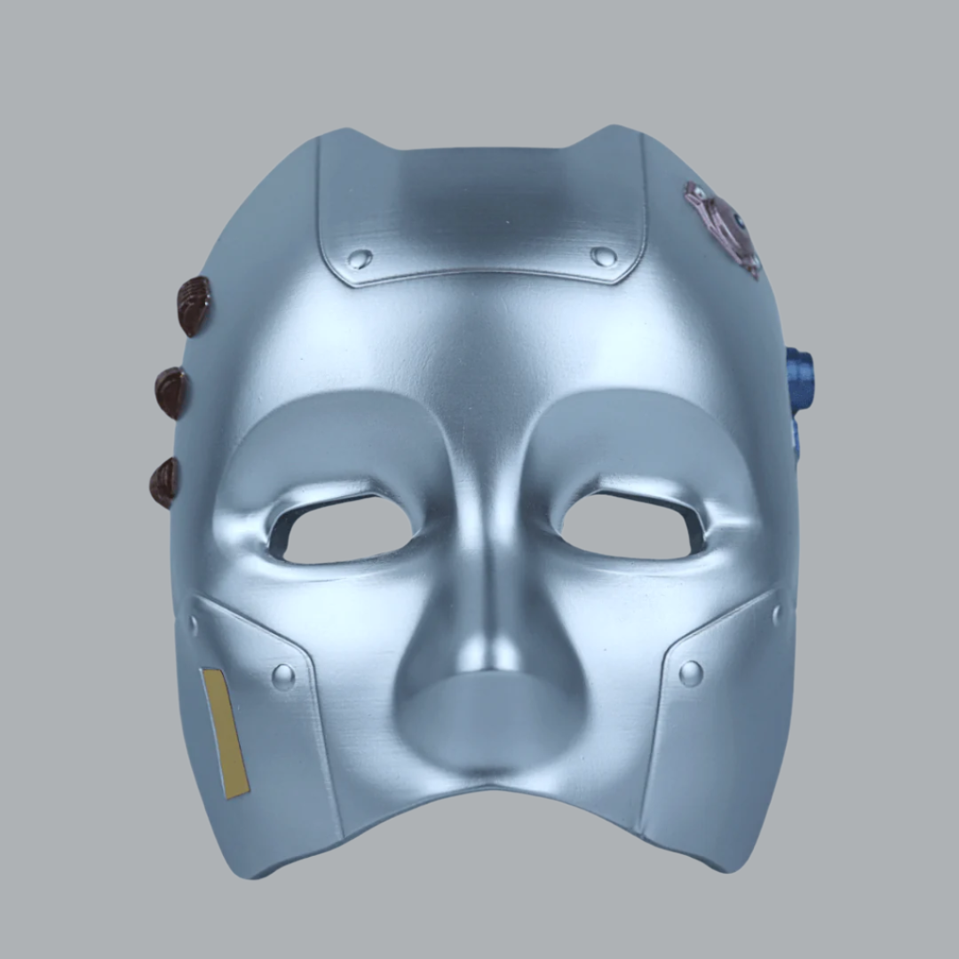 Space Armory Cyborg Android Robot Mask Matte Silver