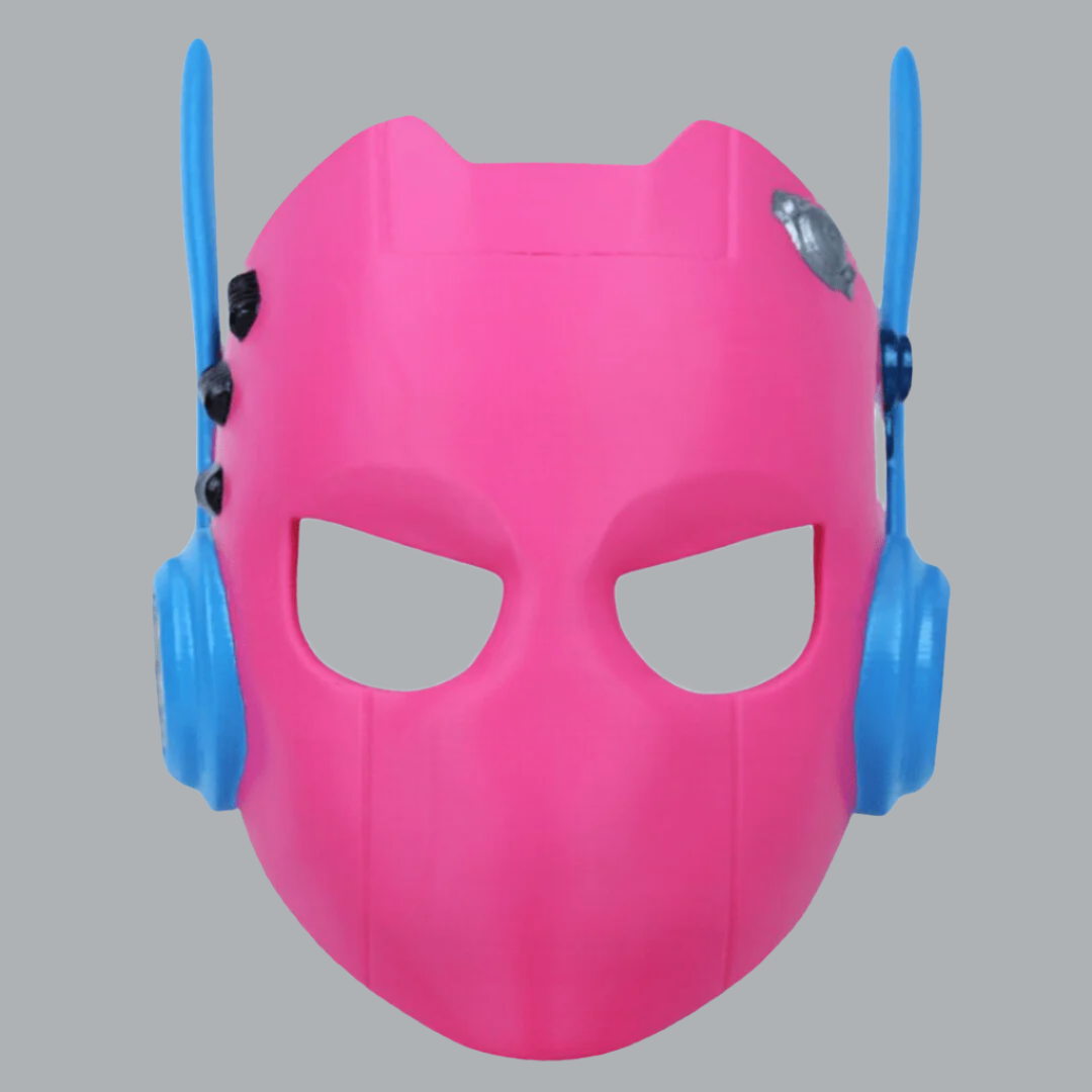 Space Armory Cyborg Android Robot Mask Pink