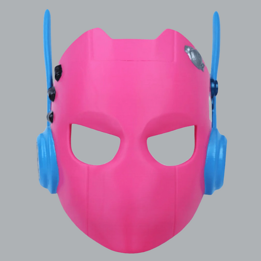 Space Armory Cyborg Android Robot Mask Pink