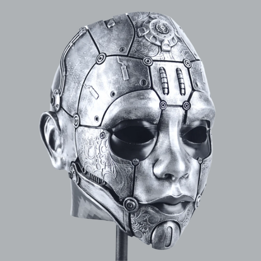 Space Armory Cyborg Humanoid Robot Mask
