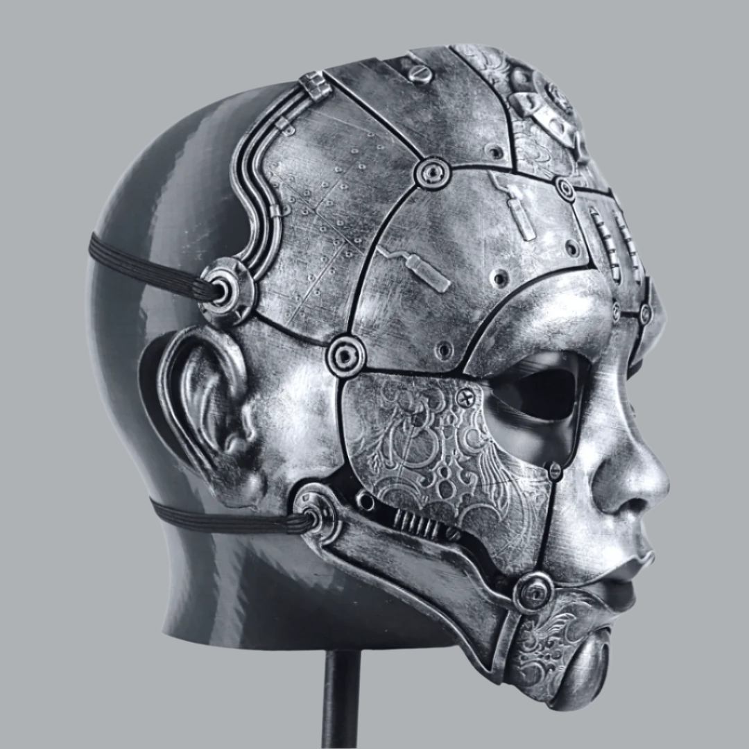 Space Armory Cyborg Humanoid Robot Mask