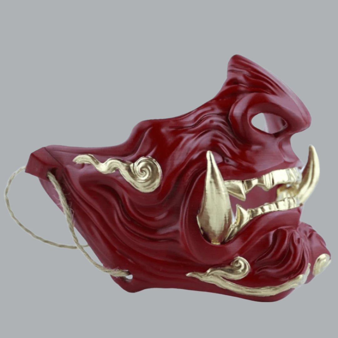 Space Armory Demon Oni Mask Red