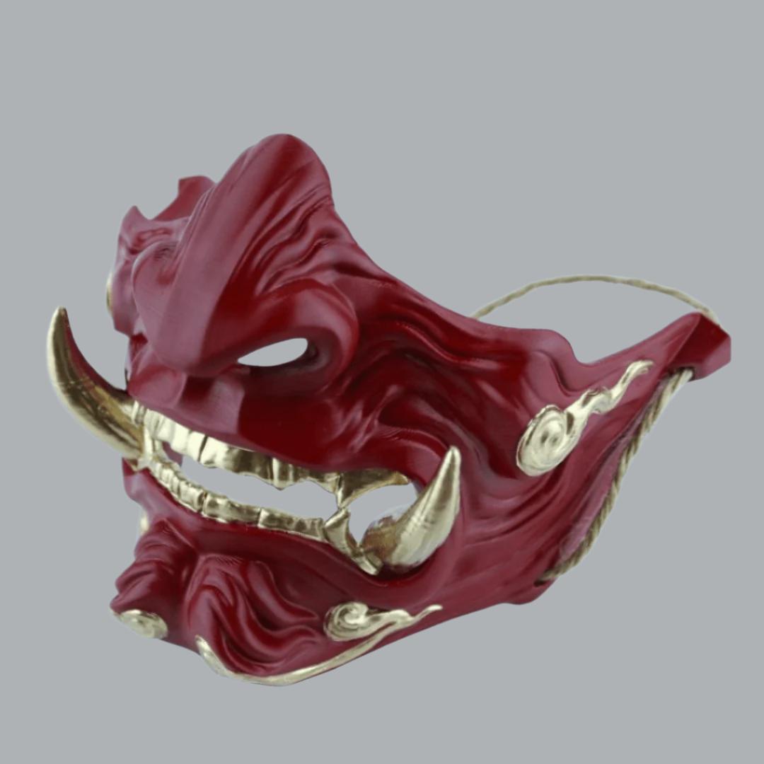 Space Armory Demon Oni Mask Red
