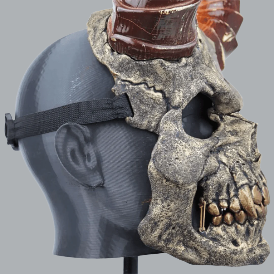 Space Armory Demon Skull Mask With Horn