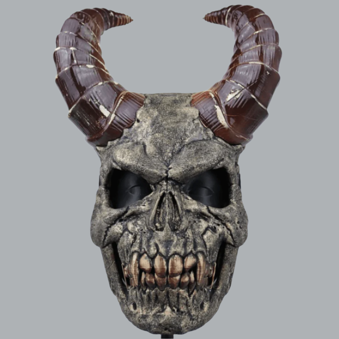 Space Armory Demon Skull Mask With Horn