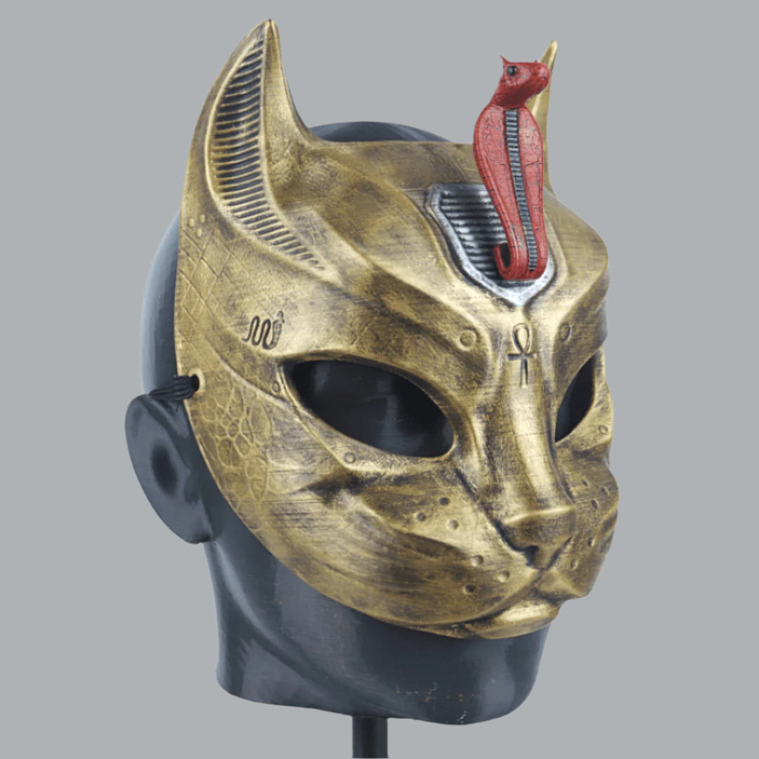 Space Armory Egyptian Cat Mask With Uraeus