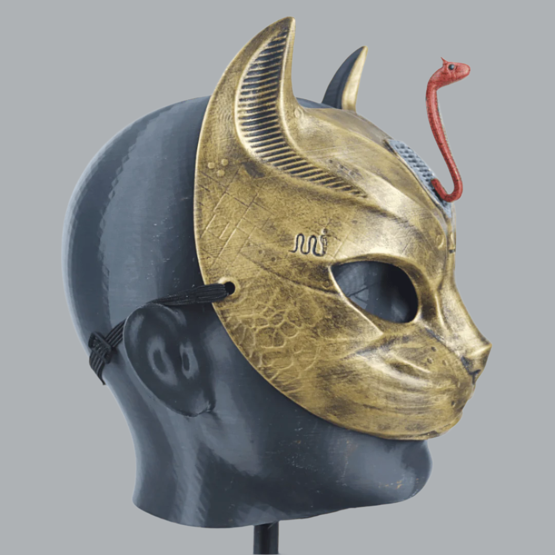 Space Armory Egyptian Cat Mask With Uraeus