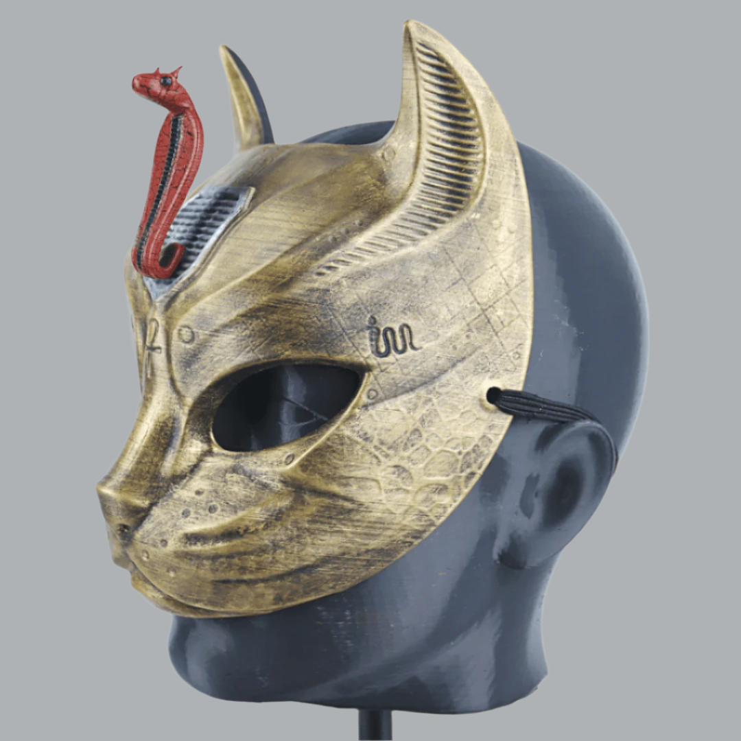 Space Armory Egyptian Cat Mask With Uraeus