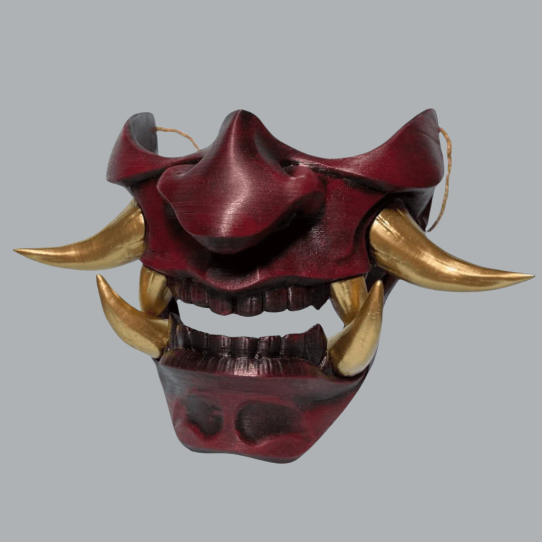 Space Armory Hannya Oni Mask Red