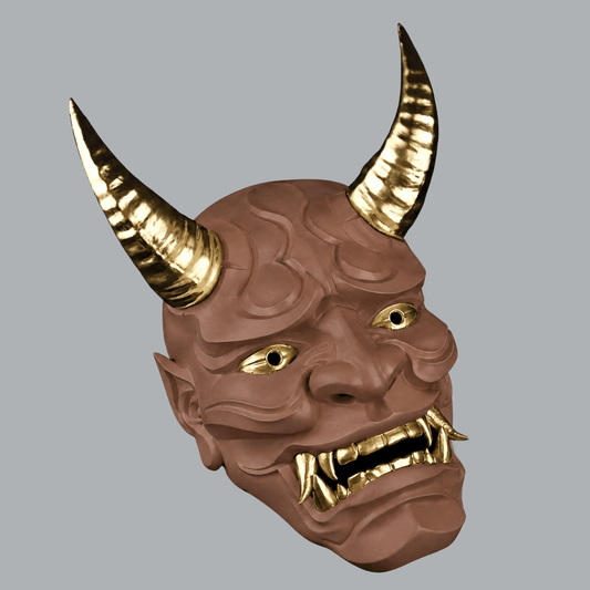 Space Armory Japanese Full Face Oni Mask - Hot Chocolate Masks