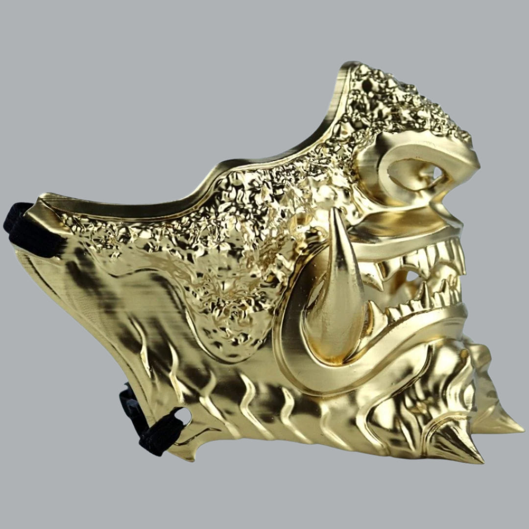 Space Armory Japanese Oni Mask Full Gold Masks