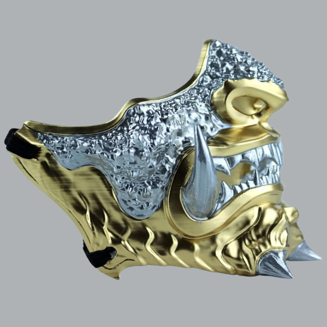 Space Armory Japanese Oni Mask Gold/Silver Masks
