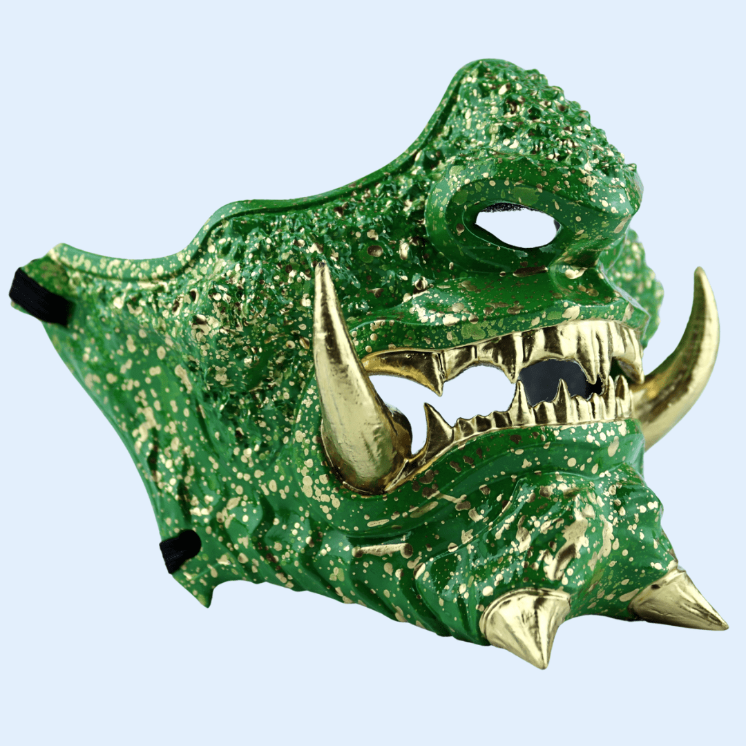 Space Armory Japanese Oni Mask Green Masks