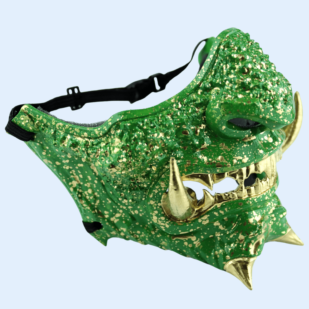 Space Armory Japanese Oni Mask Green Masks