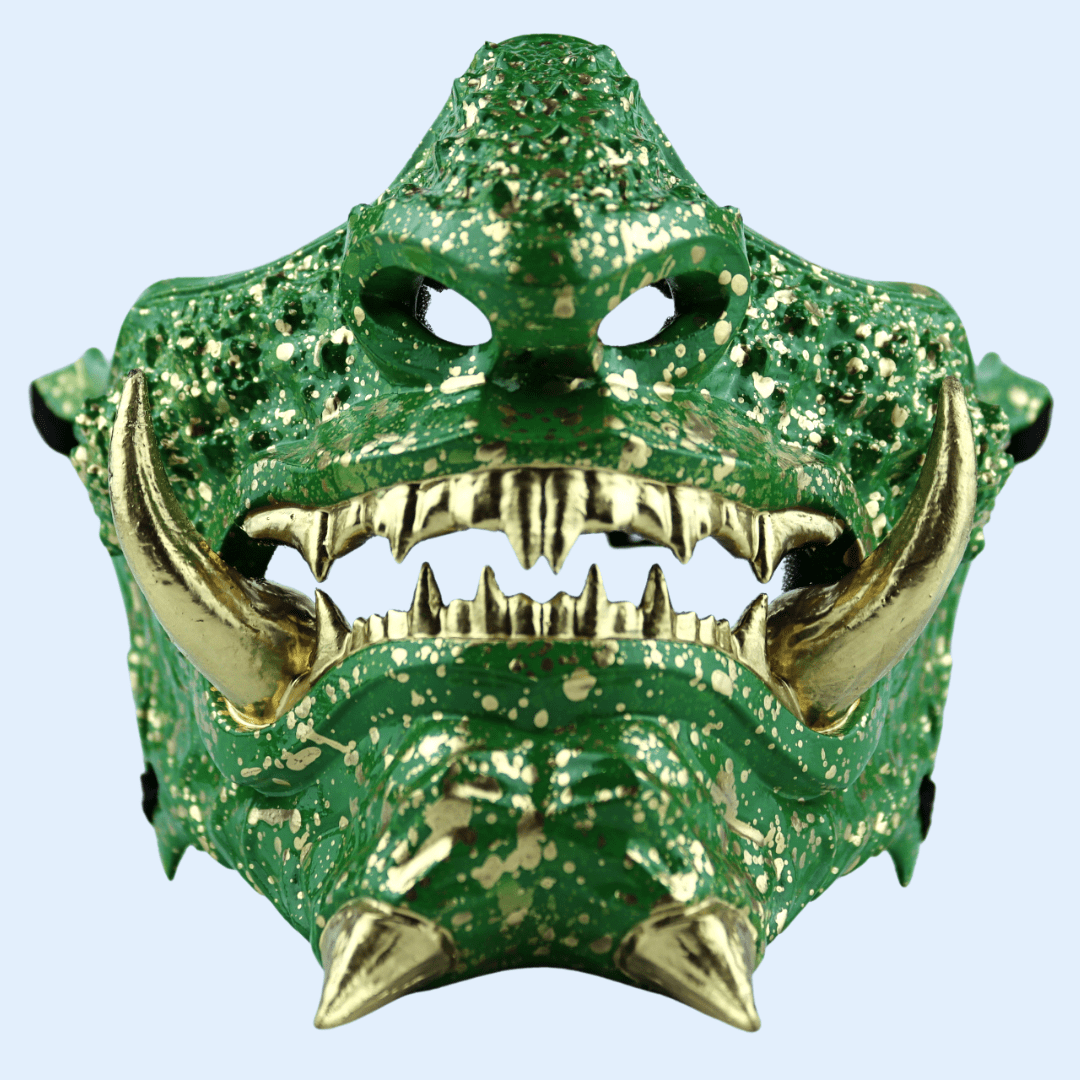 Space Armory Japanese Oni Mask Green Masks