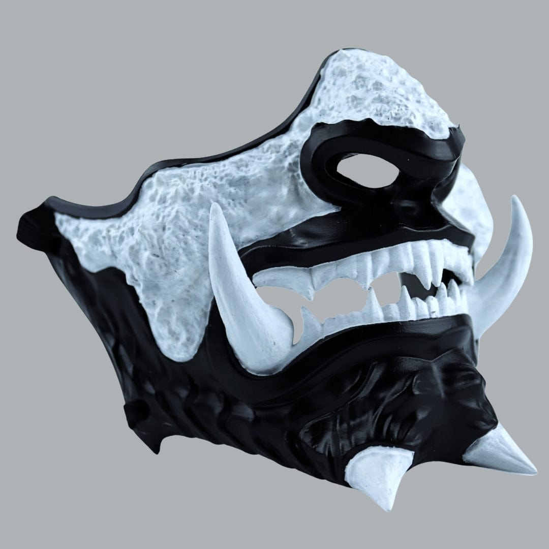 Space Armory Japanese Oni Mask - Matte Black Masks