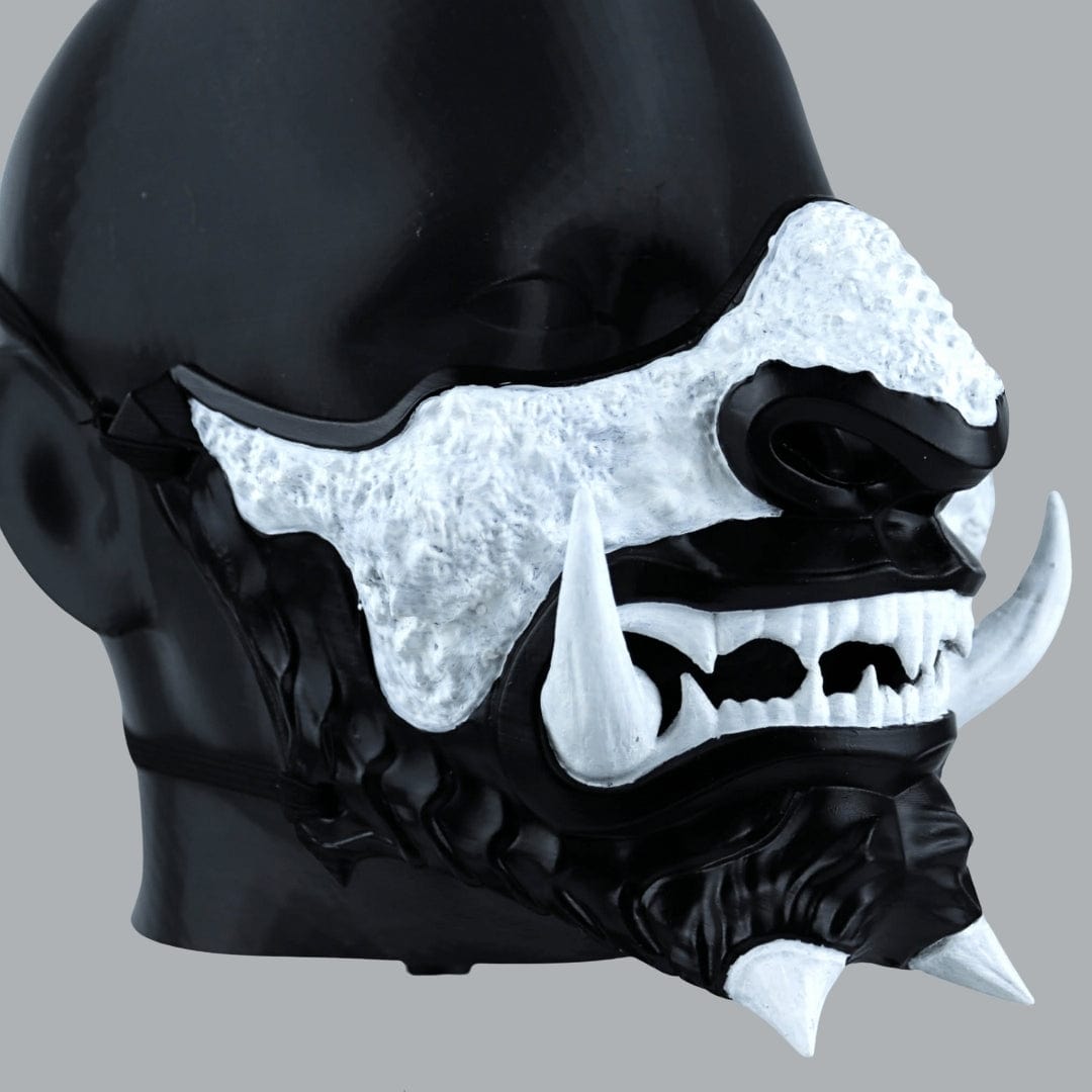Space Armory Japanese Oni Mask - Matte Black Masks