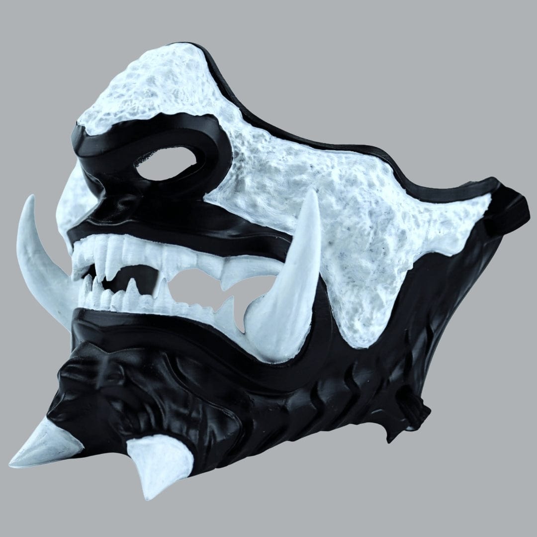 Space Armory Japanese Oni Mask - Matte Black Masks