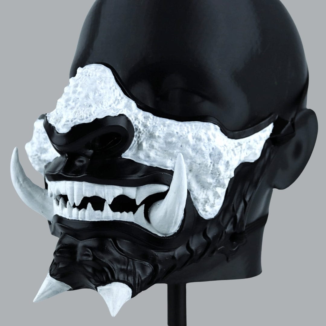Space Armory Japanese Oni Mask - Matte Black Masks