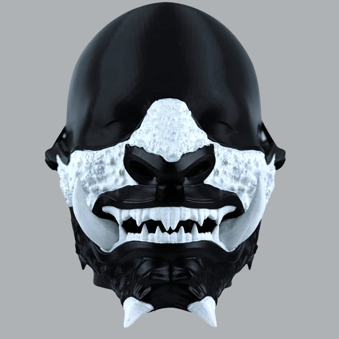 Space Armory Japanese Oni Mask - Matte Black Masks