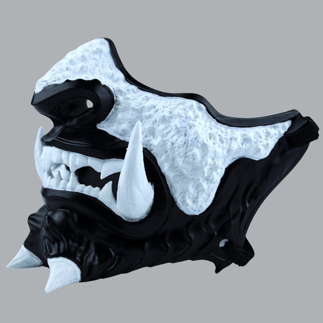 Space Armory Japanese Oni Mask - Matte Black Masks