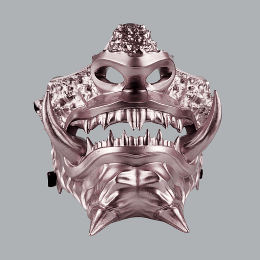Space Armory Japanese Oni Mask - Metallic Rose Masks