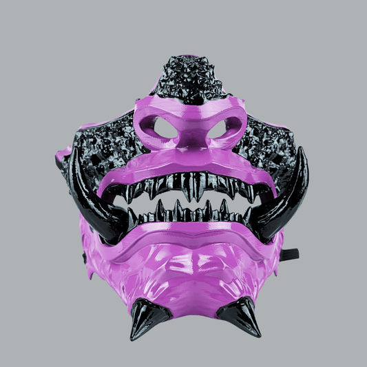 Space Armory Japanese Oni Mask - Purple Masks