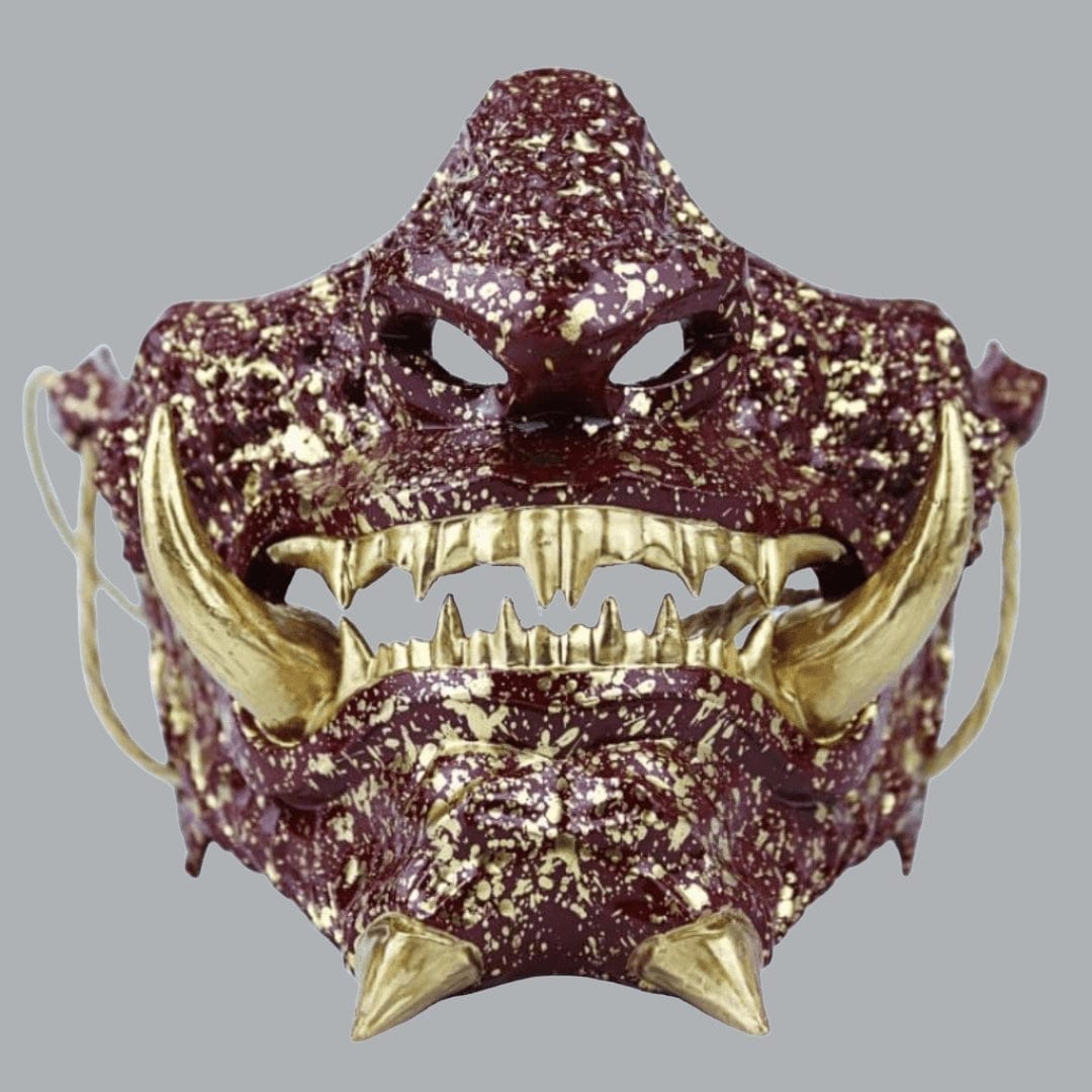 Space Armory Japanese Oni Mask - Wine Red Masks