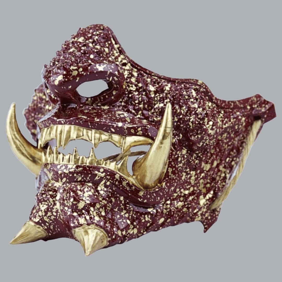 Space Armory Japanese Oni Mask - Wine Red Masks