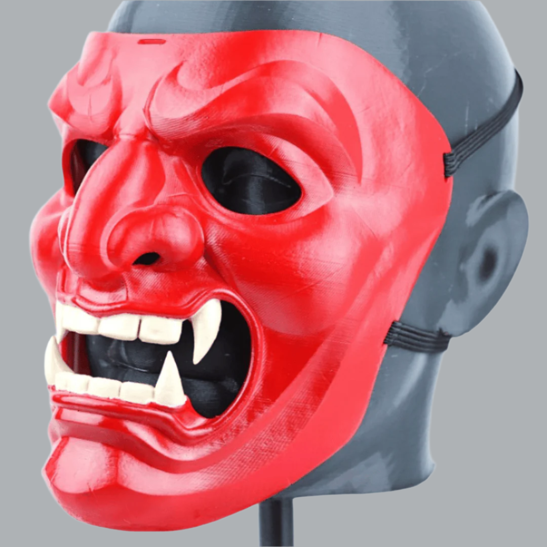 Space Armory Kabuto Samurai Mask Red
