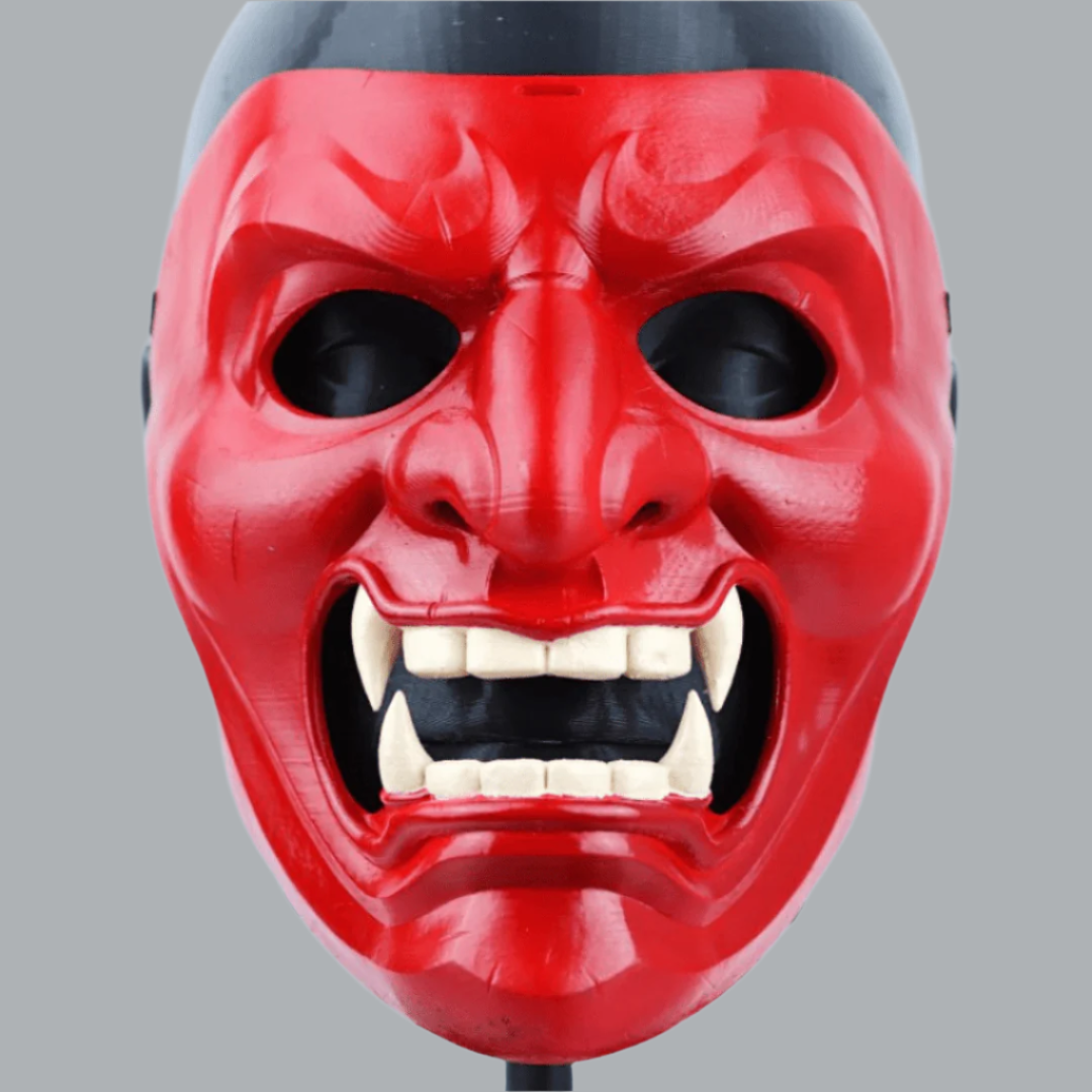 Space Armory Kabuto Samurai Mask Red