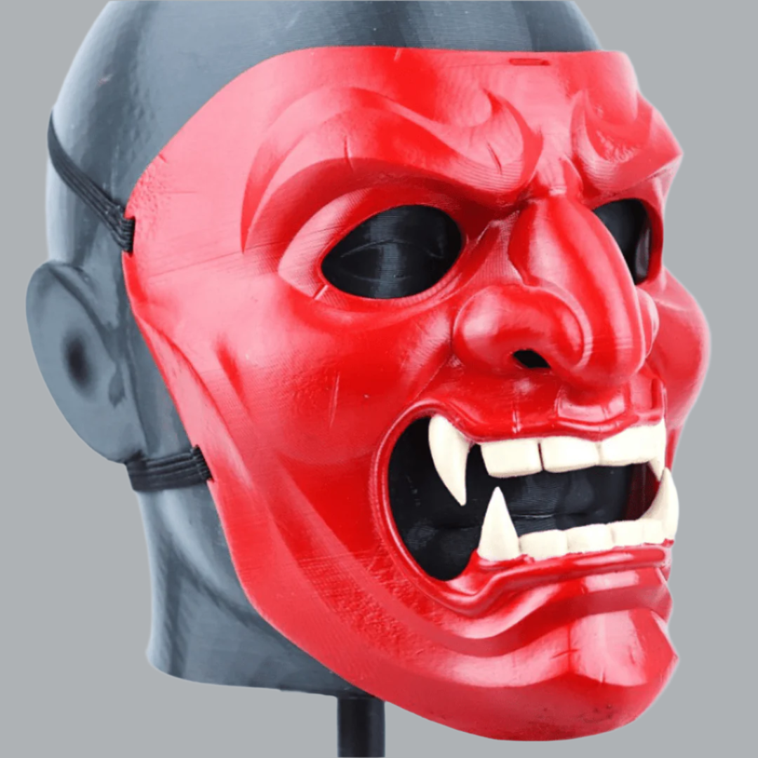Space Armory Kabuto Samurai Mask Red