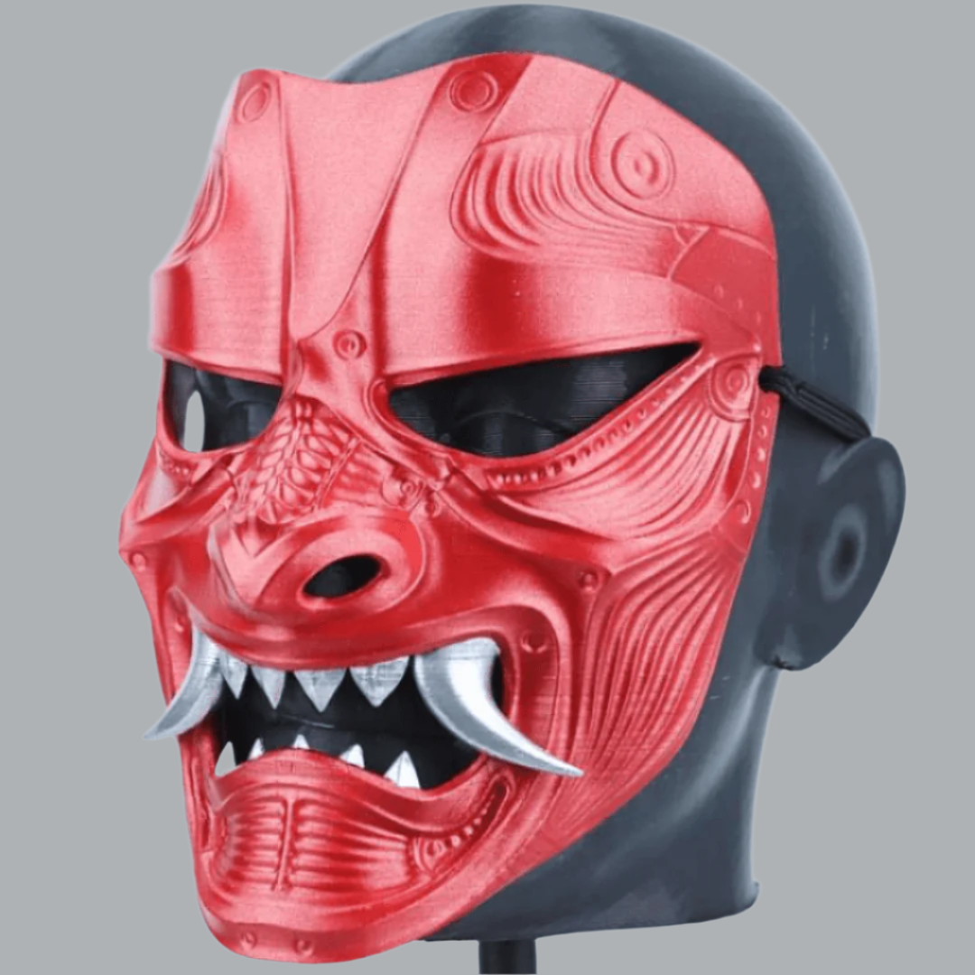 Space Armory Kabuto Warrior Mask Metallic Red
