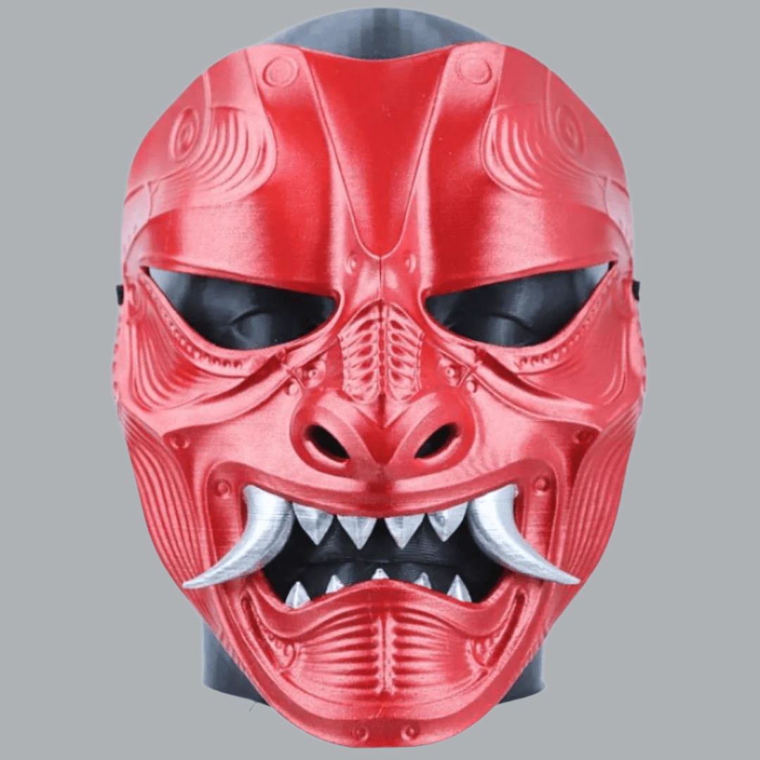 Space Armory Kabuto Warrior Mask Metallic Red