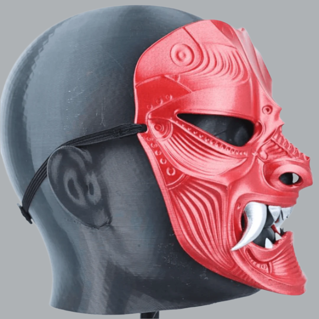 Space Armory Kabuto Warrior Mask Metallic Red