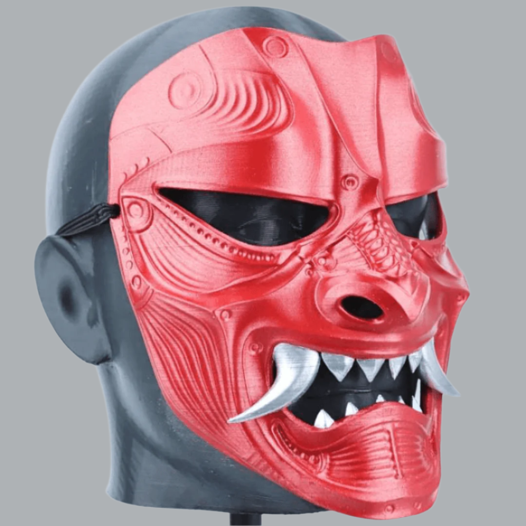 Space Armory Kabuto Warrior Mask Metallic Red