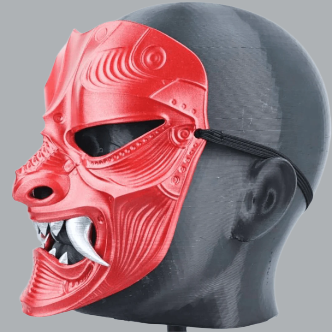 Space Armory Kabuto Warrior Mask Metallic Red