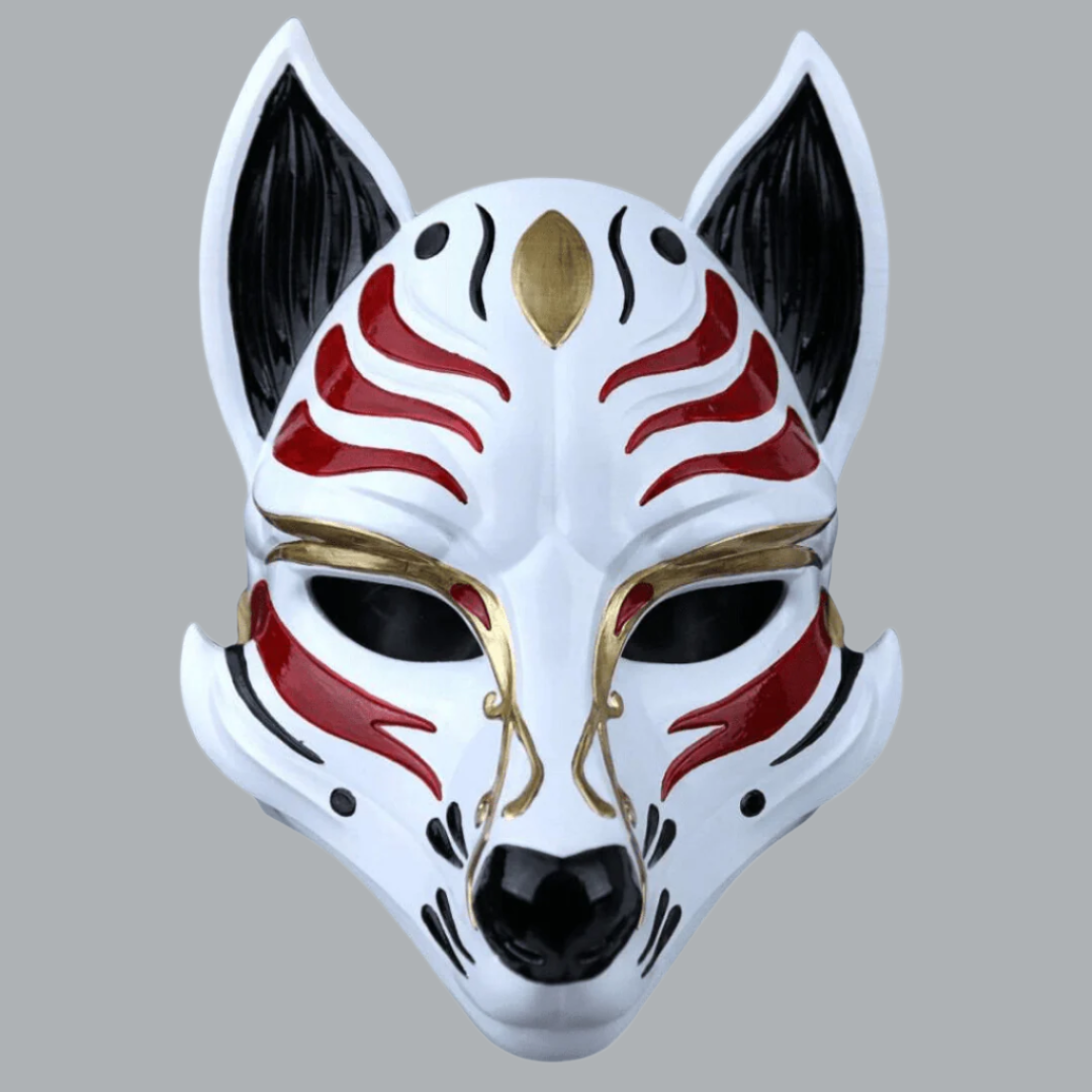 Space Armory Kitsune Fox Mask Black/Red
