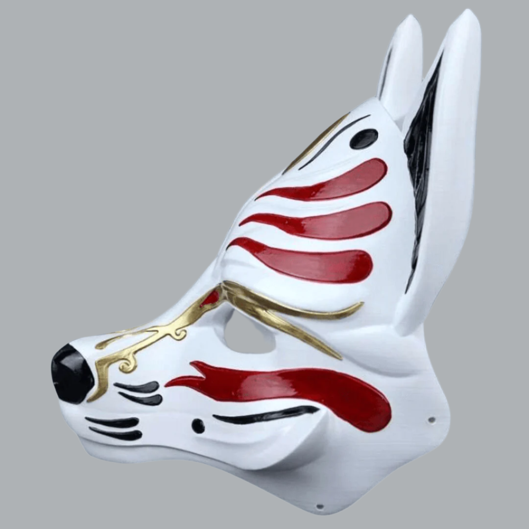 Space Armory Kitsune Fox Mask Black/Red