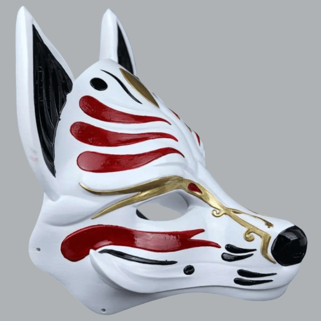 Space Armory Kitsune Fox Mask Black/Red