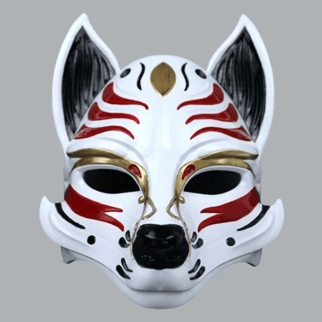 Space Armory Kitsune Fox Mask Black/Red