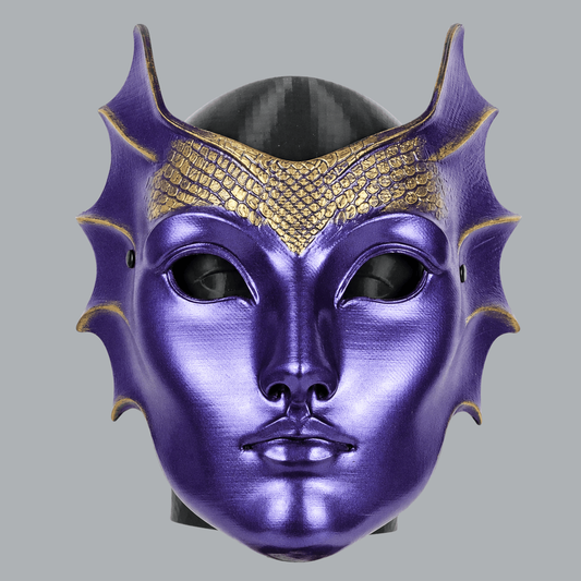 Space Armory Mermaid Mask - Metallic Violet/Gold Masks