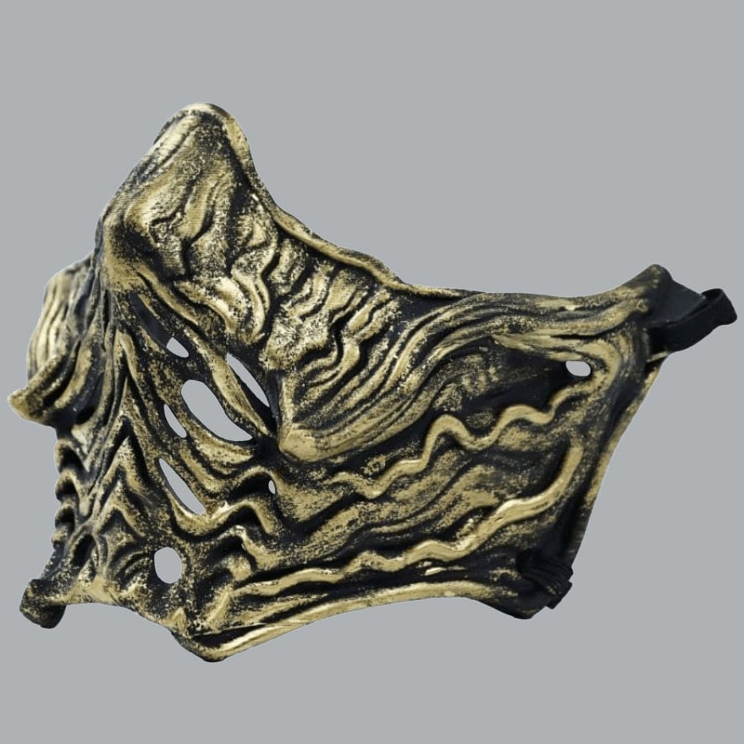 Space Armory Ninja Samurai Warrior Mask - Black/Gold Masks