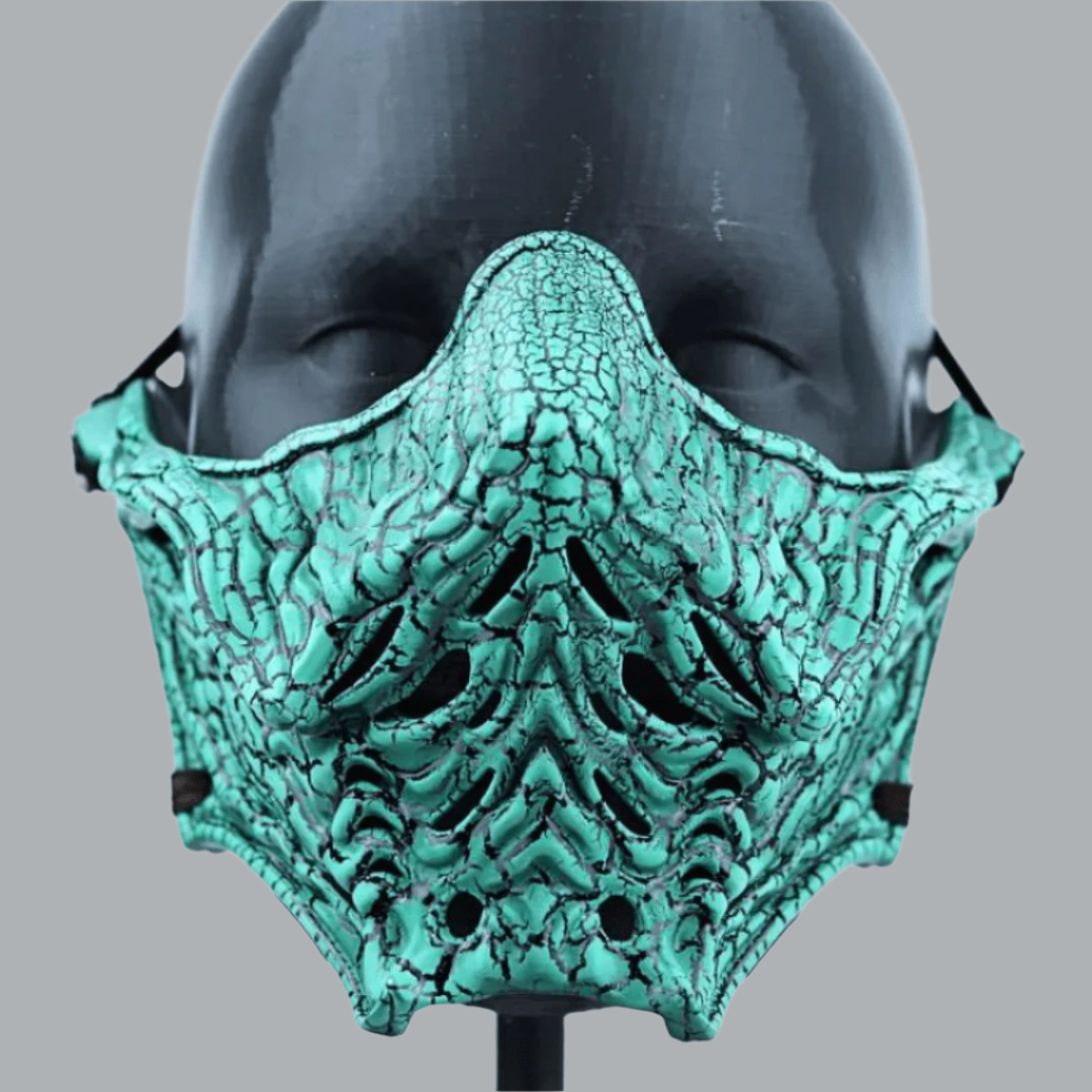 Space Armory Ninja Samurai Warrior Mask Black/Green