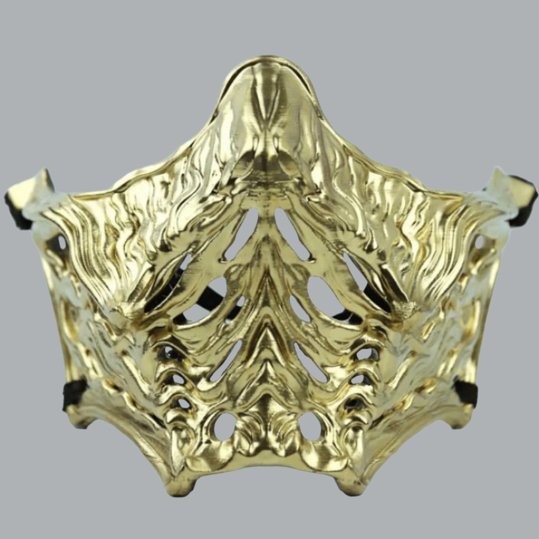 Space Armory Ninja Samurai Warrior Mask Gold