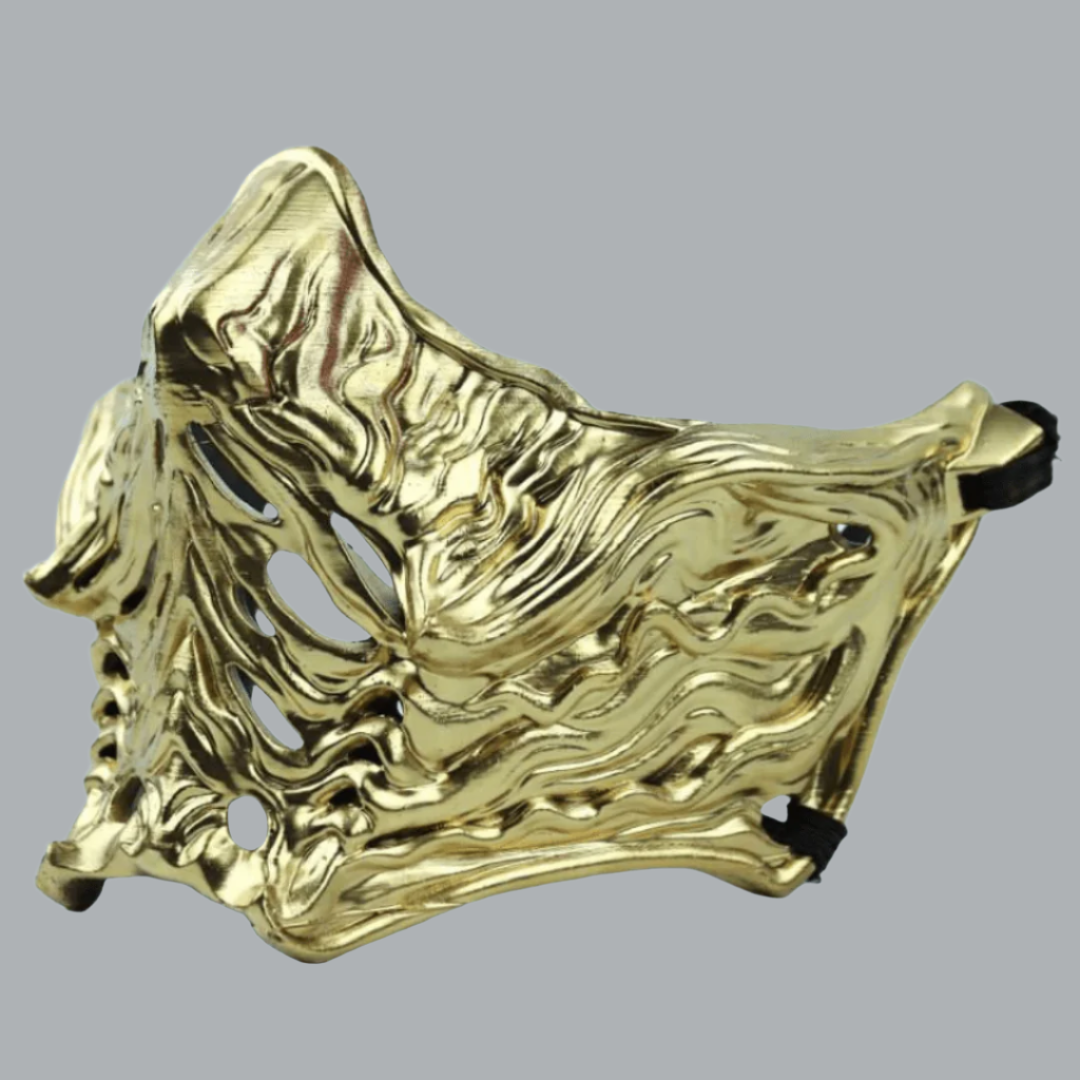 Space Armory Ninja Samurai Warrior Mask Gold