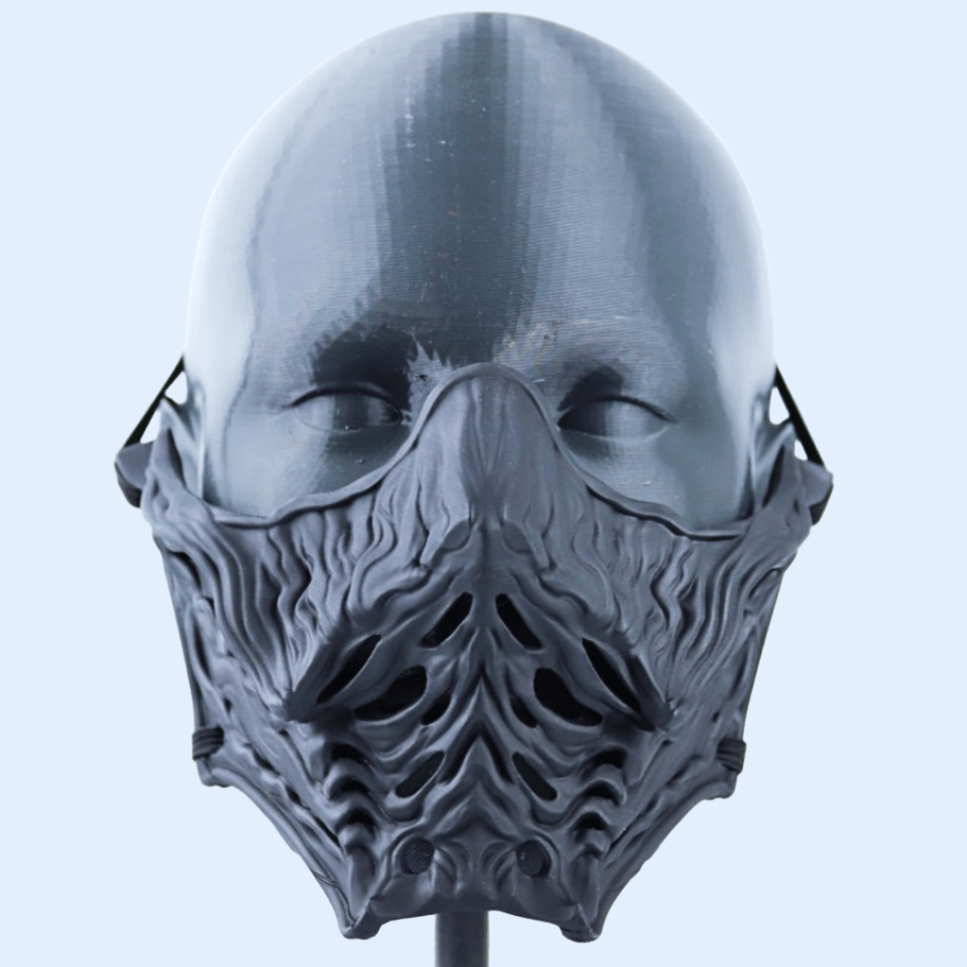 Space Armory Ninja Samurai Warrior Mask Matte Black